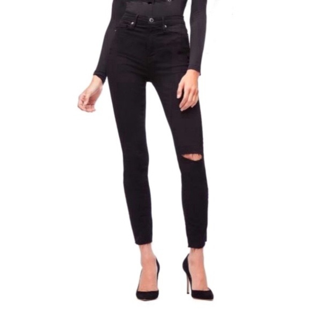 GOOD AMERICAN Good Waist Ankle Skinny Jeans